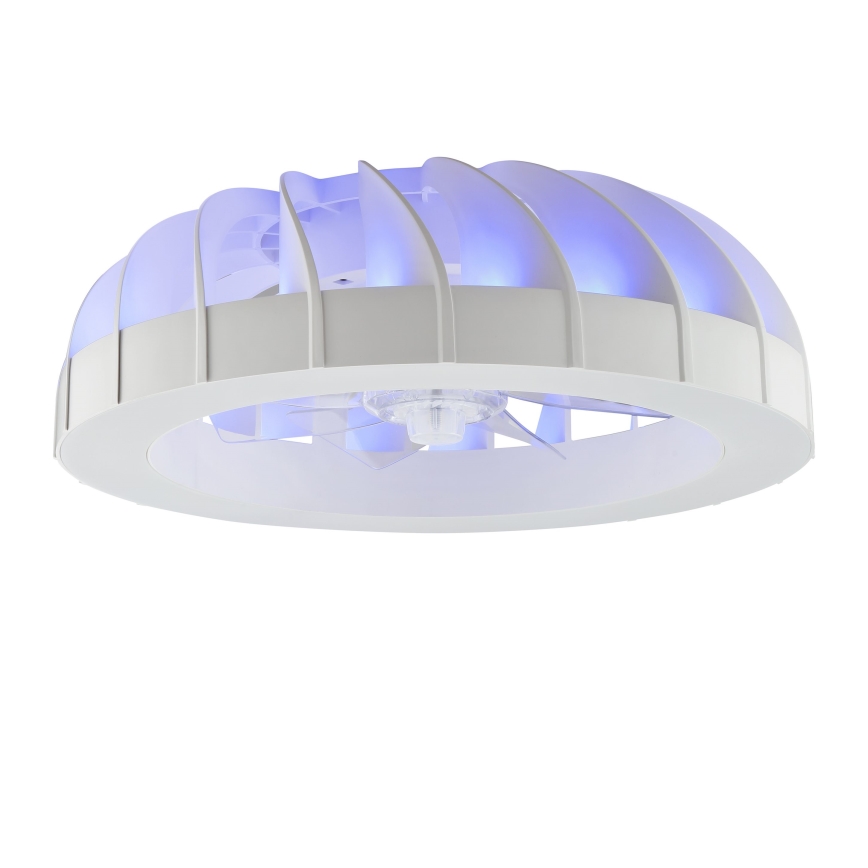 Brilliant - LED RGBW Dimbar takfläkt med ljus FANORA LED/30W/230V 2700-6500K Ø 46 cm vit + fjärrkontroll