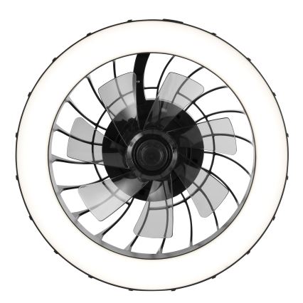 Brilliant - LED RGBW Dimbar takfläkt med ljus FANORA LED/30W/230V 2700-6500K Ø 46 cm svart + fjärrkontroll