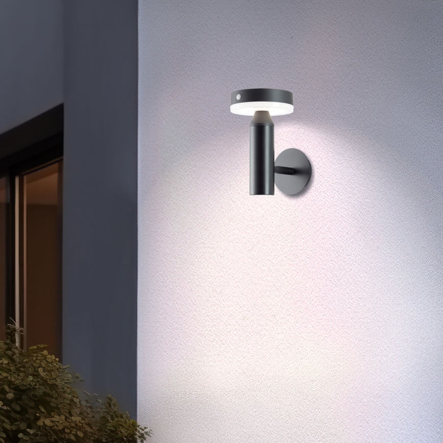Brilliant - LED solcell väggbelysning med sensor MAGUA LED/4W/3,7V IP44