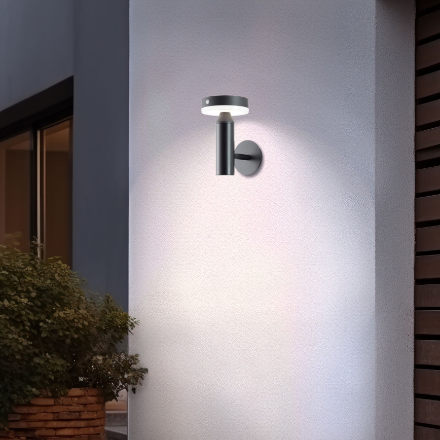 Brilliant - LED solcell väggbelysning med sensor MAGUA LED/4W/3,7V IP44