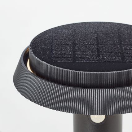 Brilliant - LED solcellslampa med sensor ALVERO LED/4W/3,7V 50 cm IP44 svart