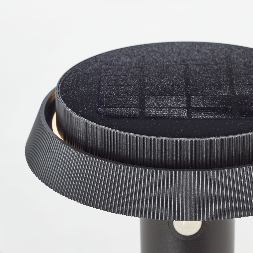 Brilliant - LED solcellslampa med sensor ALVERO LED/4W/3,7V 50 cm IP44 svart