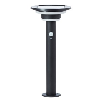 Brilliant - LED solcellslampa med sensor GARVINA LED/3W/3,7V 45 cm IP44 svart