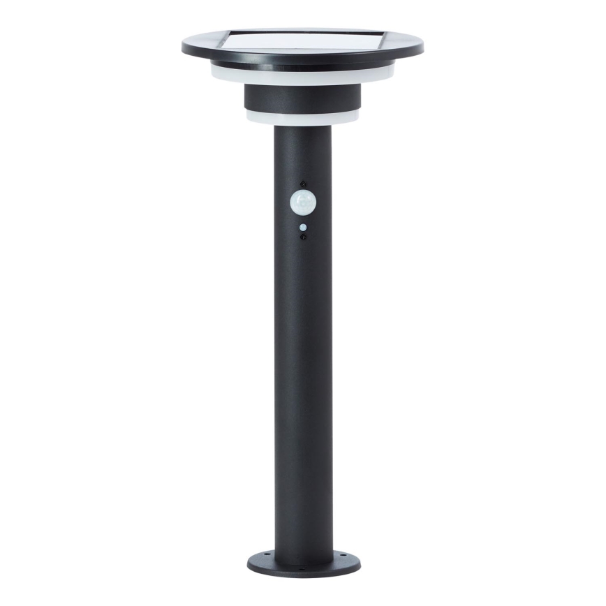 Brilliant - LED solcellslampa med sensor GARVINA LED/3W/3,7V 45 cm IP44 svart