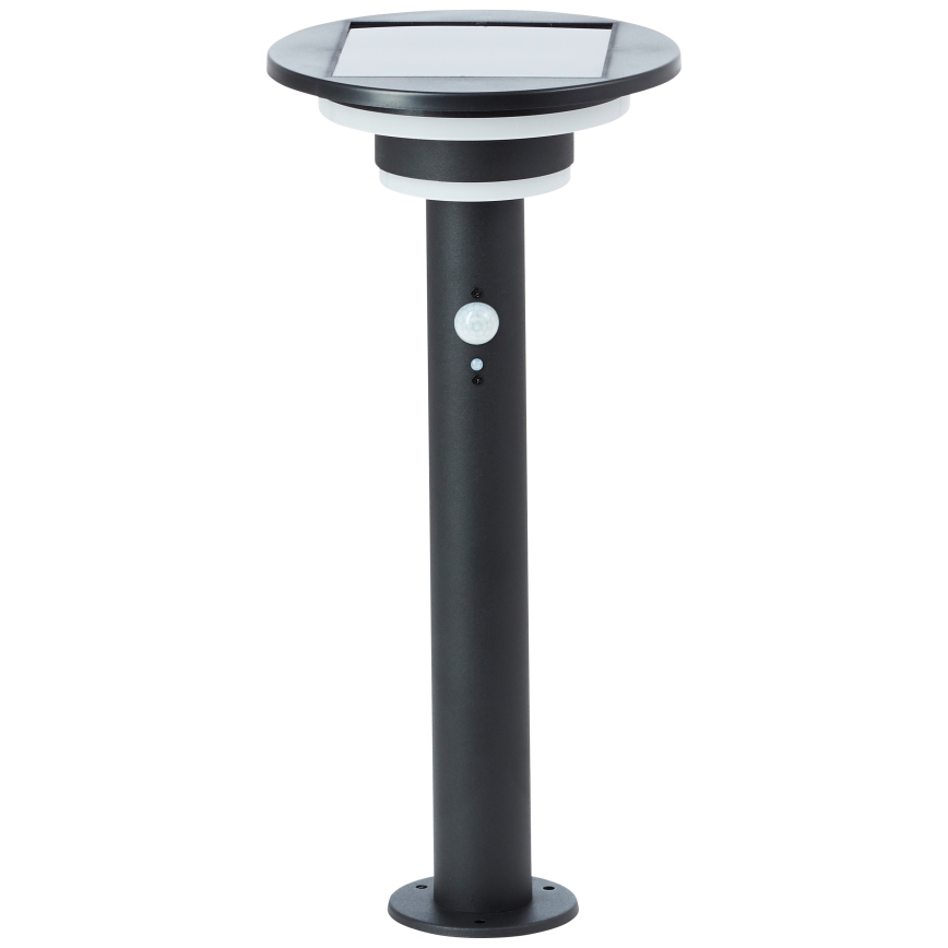 Brilliant - LED solcellslampa med sensor GARVINA LED/3W/3,7V 45 cm IP44 svart