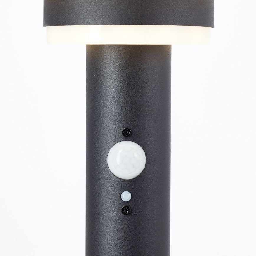 Brilliant - LED solcellslampa med sensor GARVINA LED/3W/3,7V 45 cm IP44 svart
