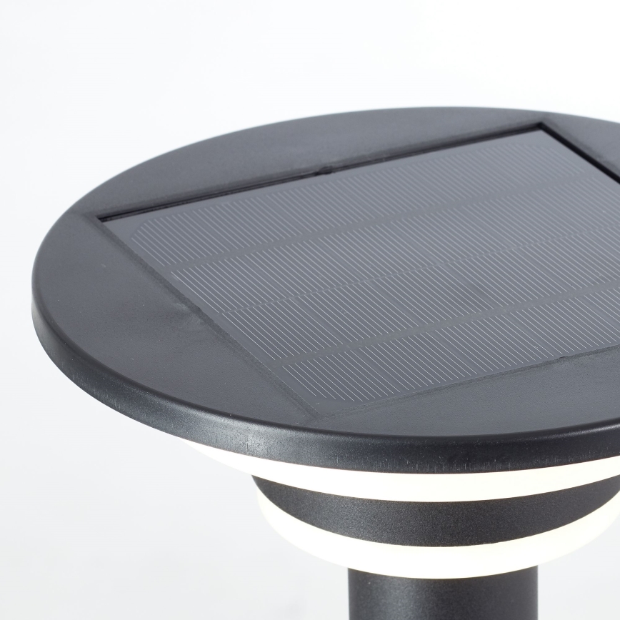 Brilliant - LED solcellslampa med sensor GARVINA LED/3W/3,7V 45 cm IP44 svart