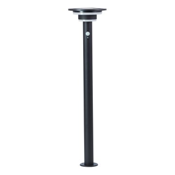 Brilliant - LED solcellslampa med sensor GARVINA LED/3W/3,7V 85 cm IP44 svart