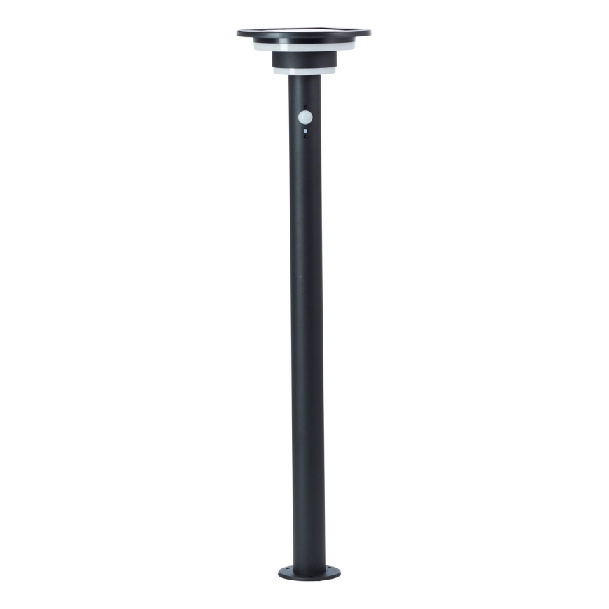 Brilliant - LED solcellslampa med sensor GARVINA LED/3W/3,7V 85 cm IP44 svart