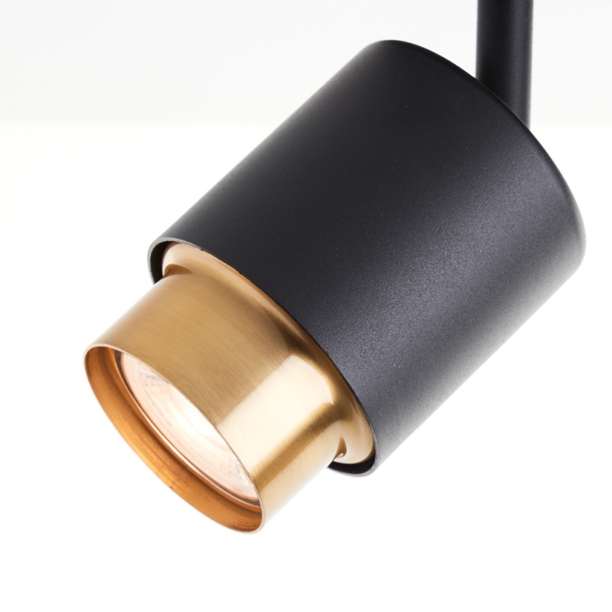 Brilliant - LED-spotlampa COVELO 2xGU10/5W/230V svart/guld