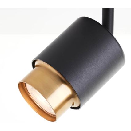 Brilliant - LED-spotlampa COVELO 3xGU10/5W/230V svart/guld