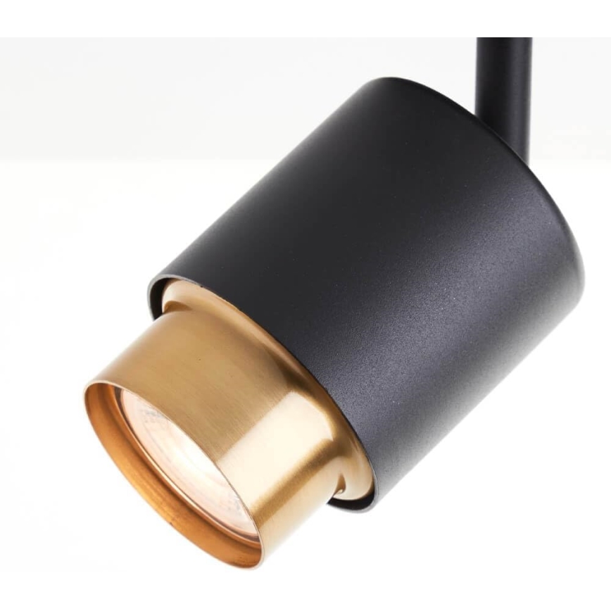 Brilliant - LED-spotlampa COVELO 3xGU10/5W/230V svart/guld