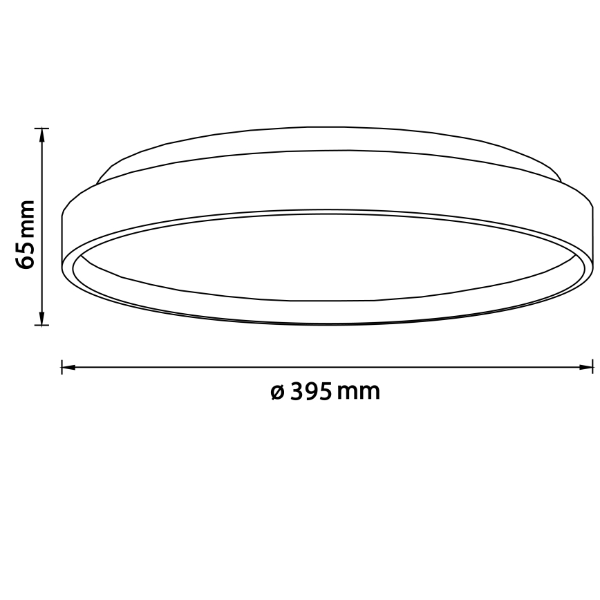 Brilliant - LED taklampa ALSON LED/26W/230V 3000/4500K diameter 39,5 cm gummifikon - FSC certifierade