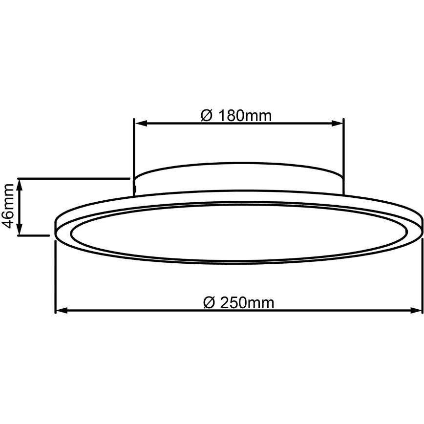 Brilliant - LED taklampa BUFFI LED/13W/230V diameter 25 cm 2700K