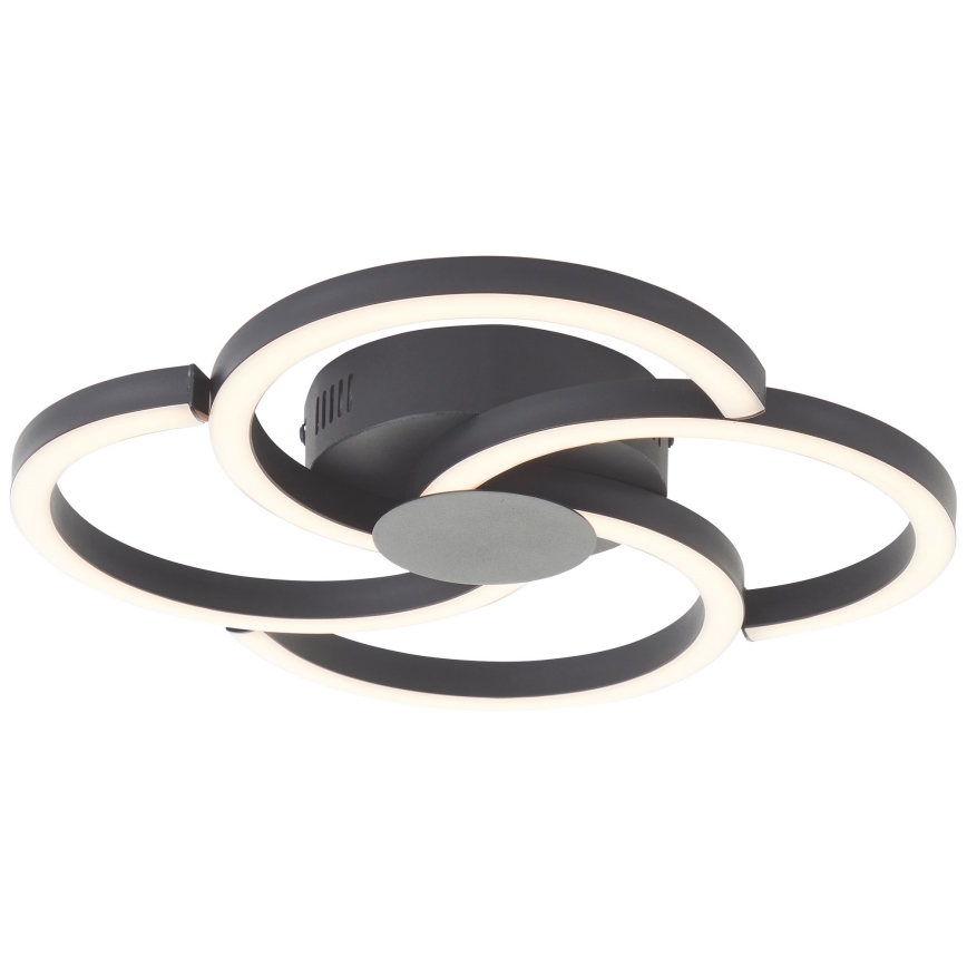 Brilliant - LED taklampa FICO LED/22W/230V diameter 34 cm svart