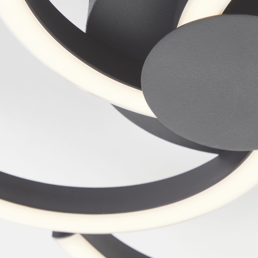 Brilliant - LED taklampa FICO LED/22W/230V diameter 34 cm svart