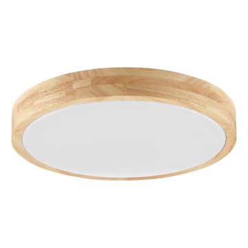 Brilliant - LED Taklampa för badrum MOREEN LED/18W/230V 2700/4000/6500K Ø 34 cm IP44 gummiträ