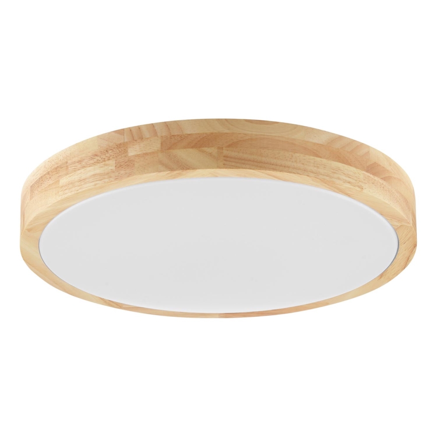 Brilliant - LED Taklampa för badrum MOREEN LED/18W/230V 2700/4000/6500K Ø 34 cm IP44 gummiträ
