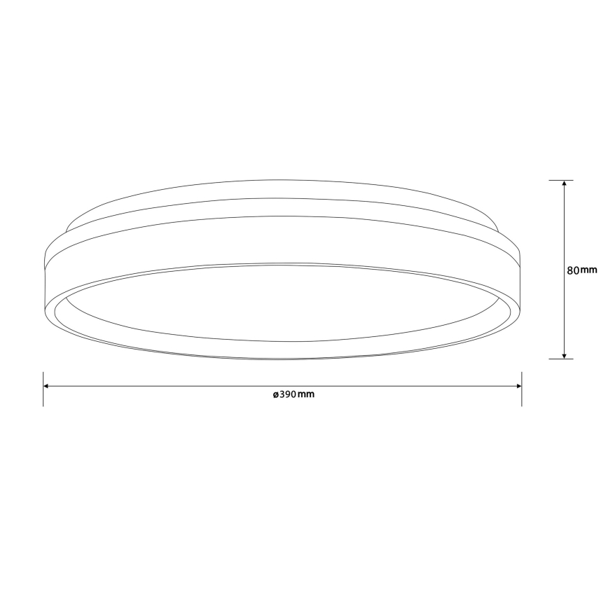 Brilliant - LED taklampa KALMAR LED/26W/230V 3000K diameter 39 cm vit