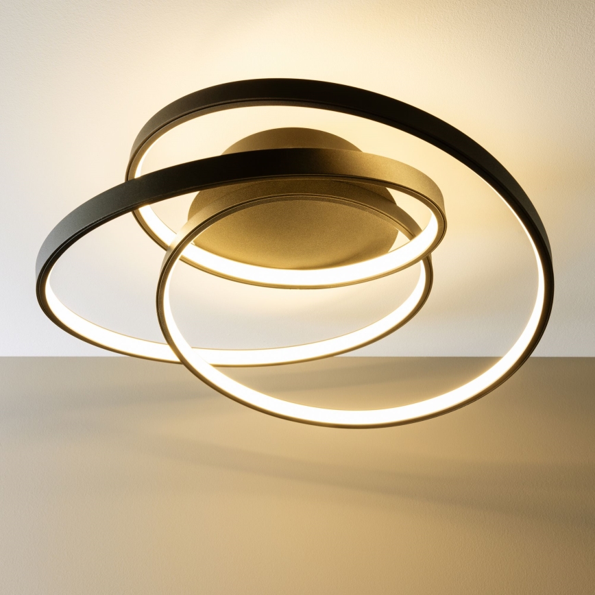 Brilliant - LED taklampa LABYRINTH LED/40W/230V diameter 39,5 cm svart