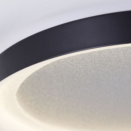 Brilliant - LED taklampa QUITO LED/24W/230V 3000K diameter 33 cm svart