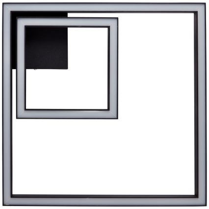 Brilliant - LED taklampa QUON LED/24W/230V 3000K 40x40 cm svart