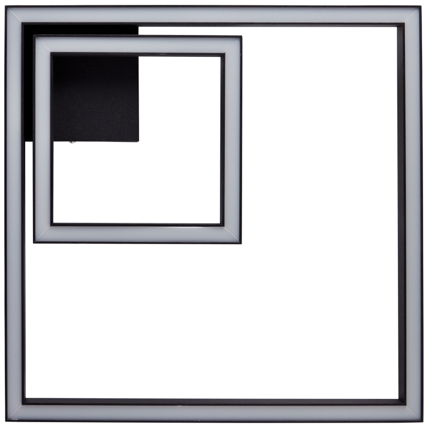 Brilliant - LED taklampa QUON LED/24W/230V 3000K 40x40 cm svart