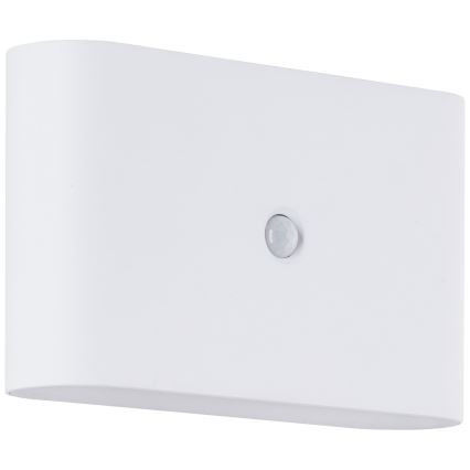 Brilliant - LED Utomhus uppladdningsbar vägglampa med sensor XINO LED/3W/5V 3600 mAh IP44 vit