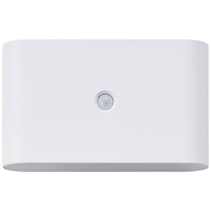 Brilliant - LED Utomhus uppladdningsbar vägglampa med sensor XINO LED/3W/5V 3600 mAh IP44 vit