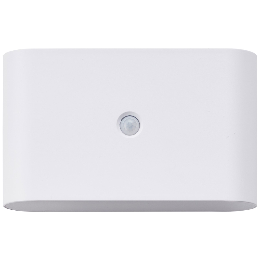 Brilliant - LED Utomhus uppladdningsbar vägglampa med sensor XINO LED/3W/5V 3600 mAh IP44 vit