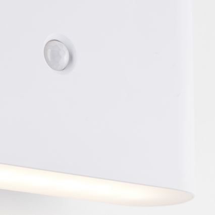 Brilliant - LED Utomhus uppladdningsbar vägglampa med sensor XINO LED/3W/5V 3600 mAh IP44 vit