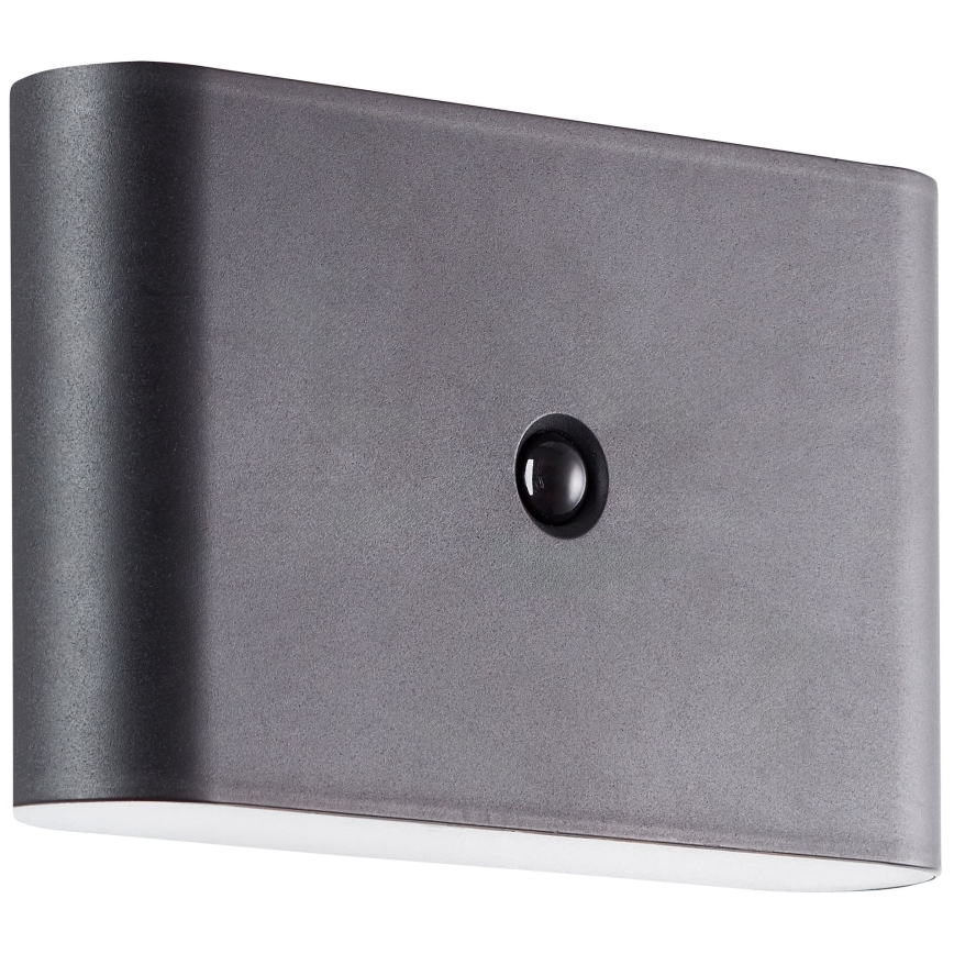 Brilliant - LED Utomhus uppladdningsbar vägglampa med sensor XINO LED/3W/5V 3600 mAh IP44 svart