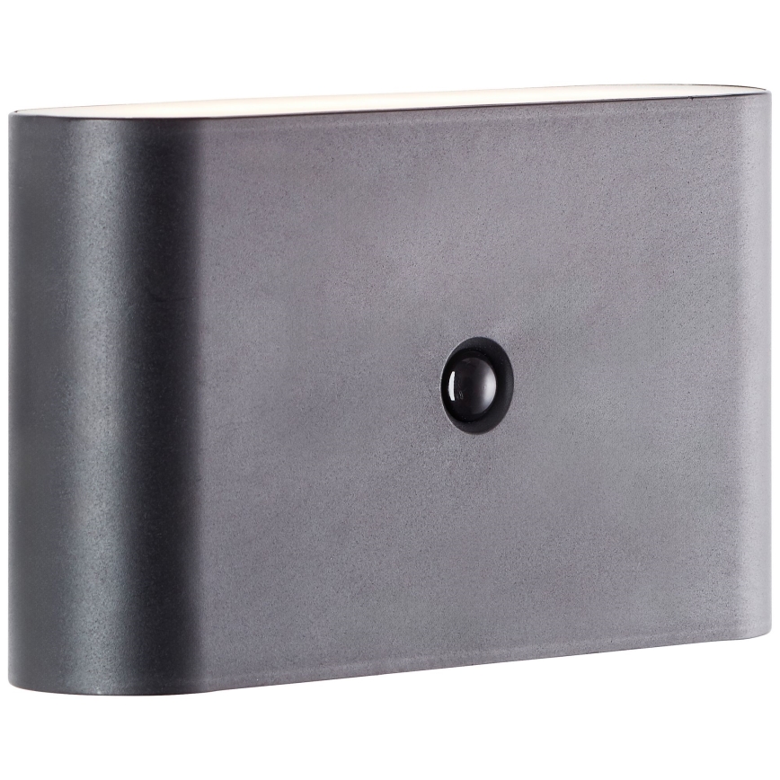 Brilliant - LED Utomhus uppladdningsbar vägglampa med sensor XINO LED/3W/5V 3600 mAh IP44 svart