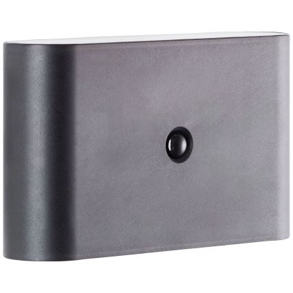 Brilliant - LED Utomhus uppladdningsbar vägglampa med sensor XINO LED/3W/5V 3600 mAh IP44 svart