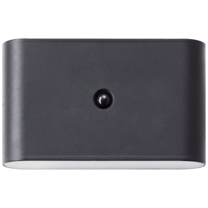 Brilliant - LED Utomhus uppladdningsbar vägglampa med sensor XINO LED/3W/5V 3600 mAh IP44 svart