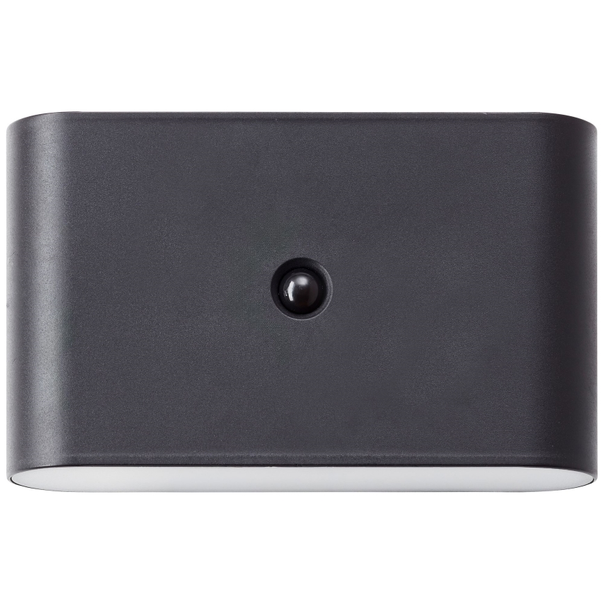 Brilliant - LED Utomhus uppladdningsbar vägglampa med sensor XINO LED/3W/5V 3600 mAh IP44 svart