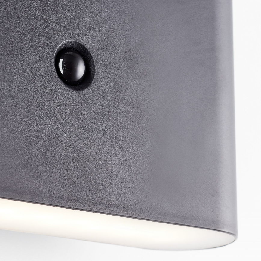 Brilliant - LED Utomhus uppladdningsbar vägglampa med sensor XINO LED/3W/5V 3600 mAh IP44 svart