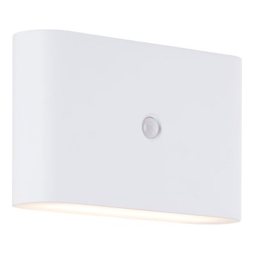 Brilliant - LED Utomhus uppladdningsbar vägglampa med sensor XINO LED/3W/5V IP44 vit