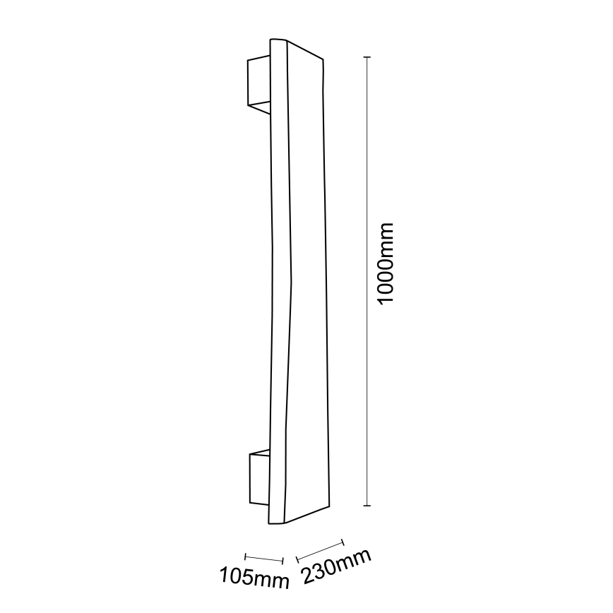 Brilliant - LED väggbelysning FEINGOLD LED/8,5W/230V tall - FSC certifierade