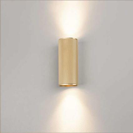 Brilliant - LED väggbelysning MARTY 2xGU10/5W/230V guld