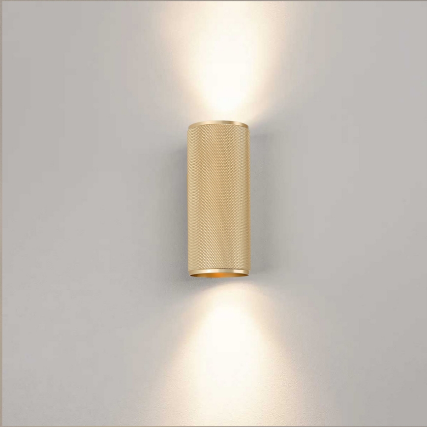 Brilliant - LED väggbelysning MARTY 2xGU10/5W/230V guld
