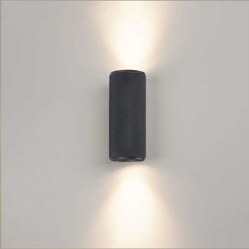 Brilliant - LED väggbelysning MARTY 2xGU10/5W/230V svart