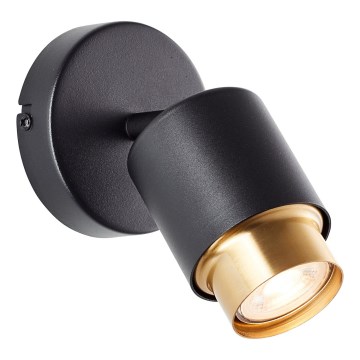 Brilliant - LED väggspot COVELO 1xGU10/5W/230V svart/guld