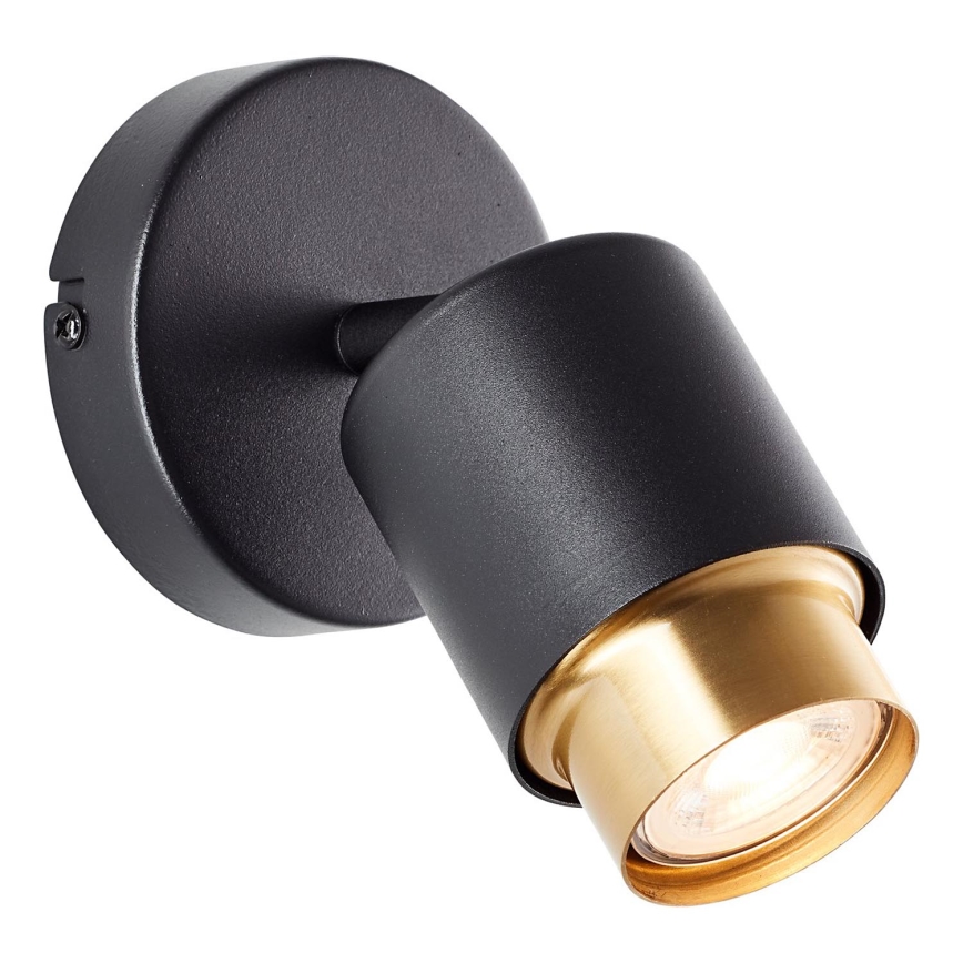 Brilliant - LED väggspot COVELO 1xGU10/5W/230V svart/guld