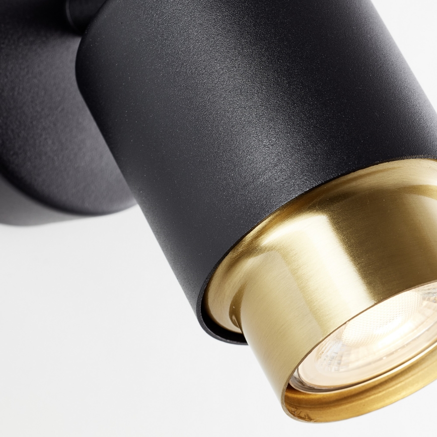 Brilliant - LED väggspot COVELO 1xGU10/5W/230V svart/guld