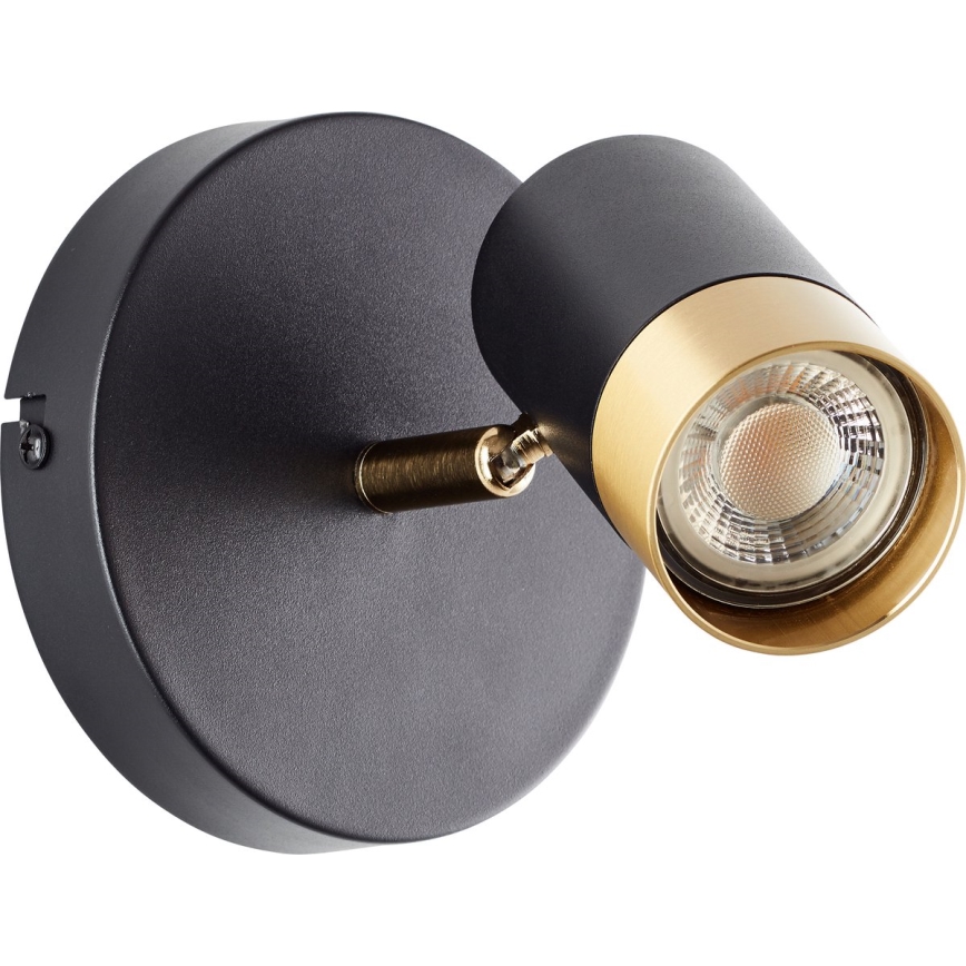 Brilliant - LED väggspot VIGOLO 1xGU10/5W/230V svart/guld