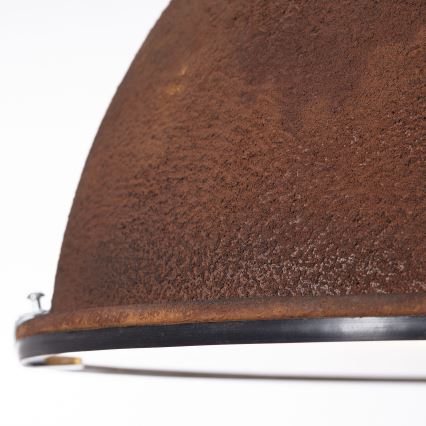 Brilliant - Ljuskrona med kedja JESPER GLAS 1xE27/60W/230V kopparfärgad