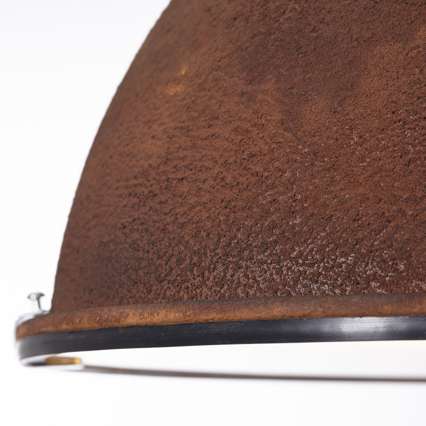 Brilliant - Ljuskrona med kedja JESPER GLAS 1xE27/60W/230V kopparfärgad