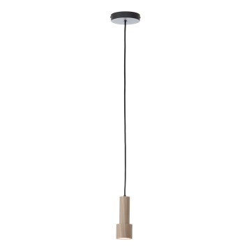 Brilliant - Ljuskrona med textilsladd CADIZ 1xGU10/10W/230V diameter 12,5 cm brons