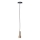 Brilliant - Ljuskrona med textilsladd CADIZ 1xGU10/10W/230V diameter 12,5 cm brons